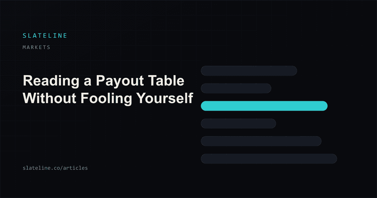 A ladder of payout rungs beside the probabilities that give each rung its value