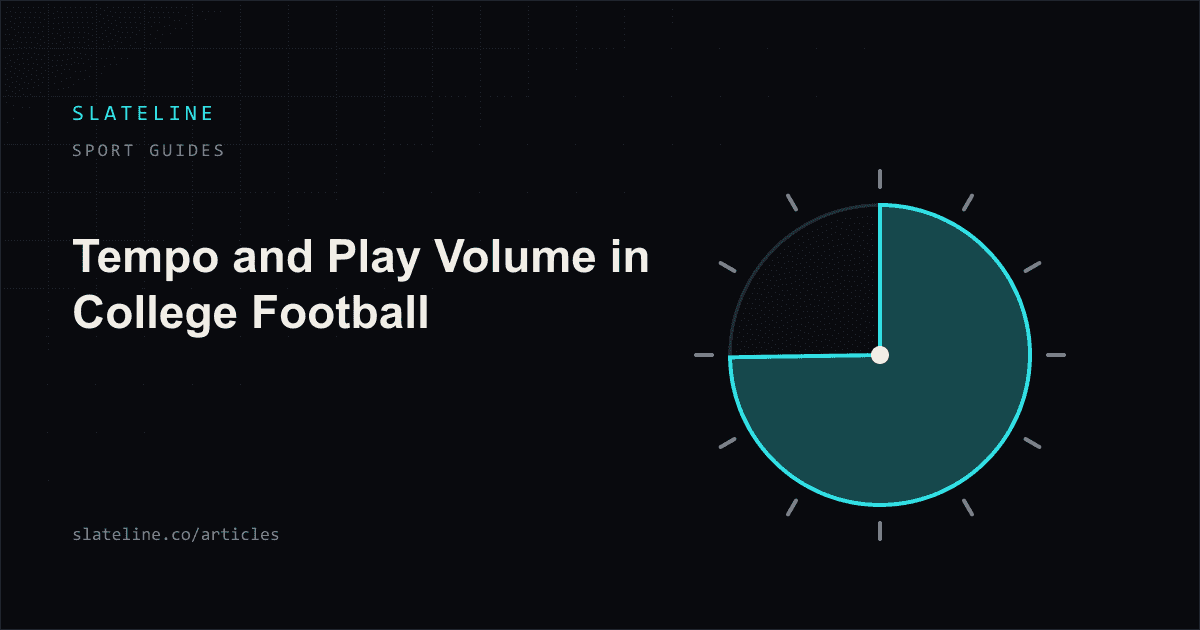 A clock dial with most of its face shaded, standing for how much of a game an offense spends running plays