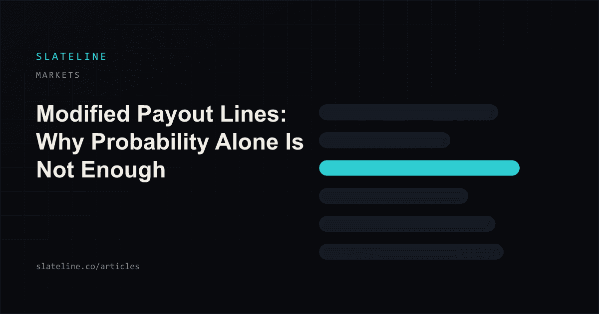 A ladder of alternate lines where lower rungs carry smaller payout markers and higher rungs carry larger ones