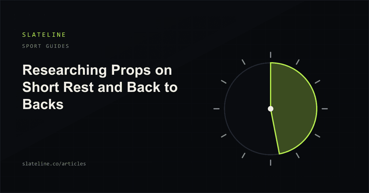A clock face marking the narrowing window between two games on consecutive days