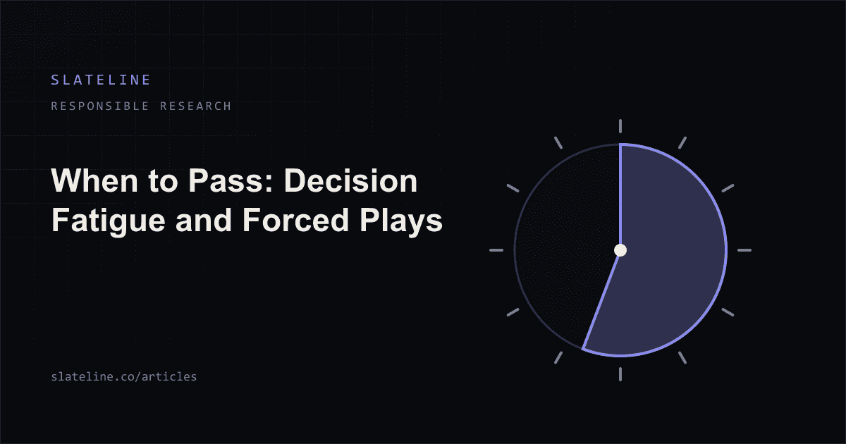 A clock face beside a list of offers where most rows are marked as skipped